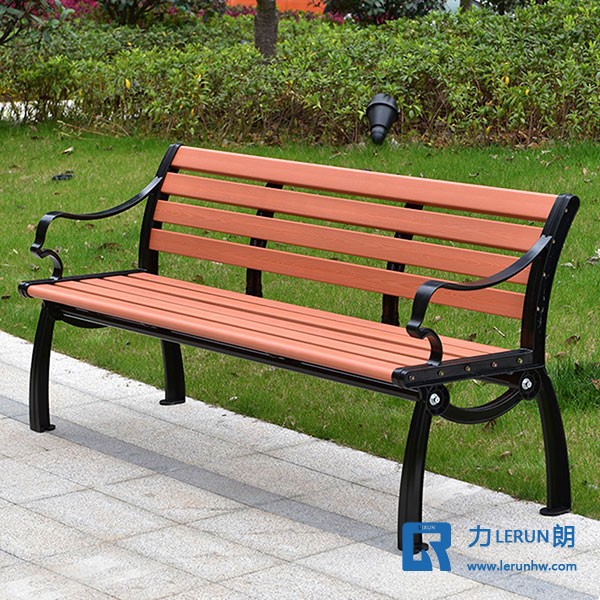 铸铝仿木纹塑木 公园椅 休闲坐凳 座椅厂家 北京公园椅厂家