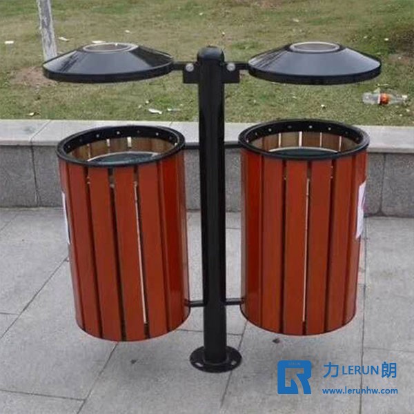 分类垃圾桶 木条垃圾桶 塑木垃圾桶 吊挂垃圾桶