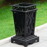 <b>欧式铸铝垃圾桶 铸铝材质垃圾桶 铸铝果皮桶</b>