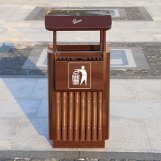 昌平公园悦府项目景观垃圾桶、靠背座椅项目